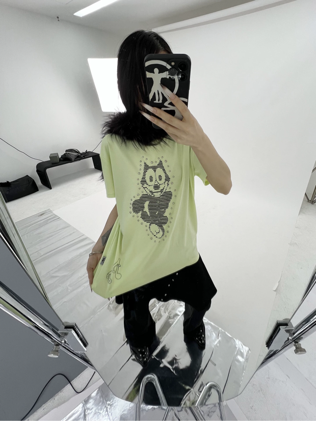 CAT STUD TEE