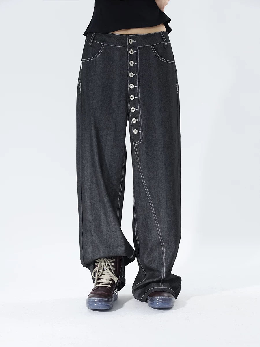 BUTTON DENIM SET