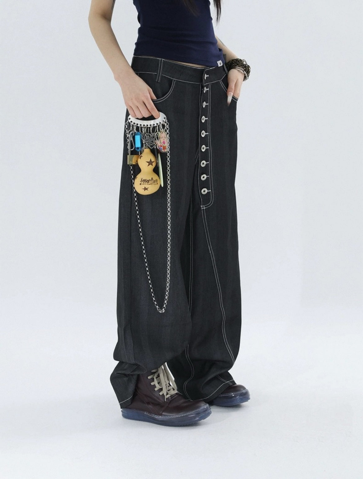 BUTTON DENIM SET