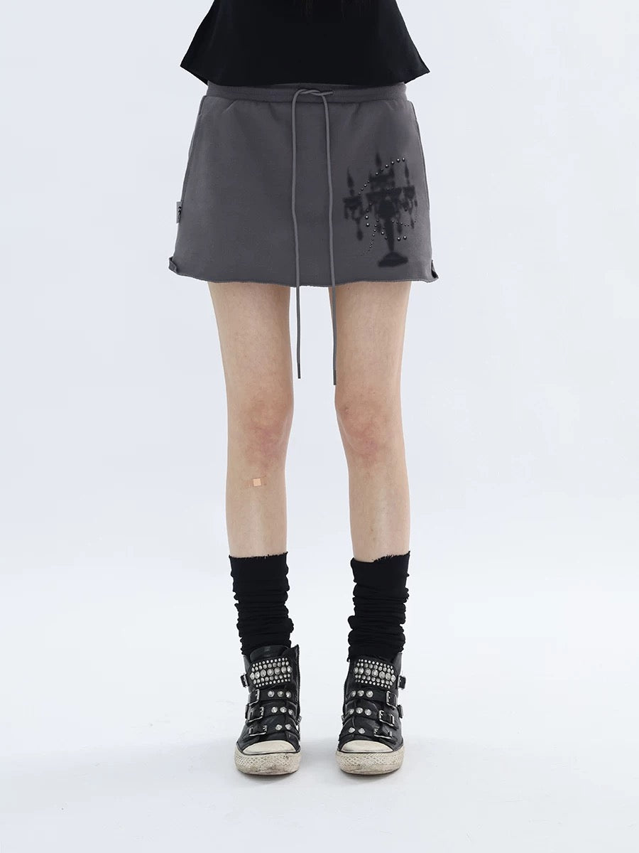 CANDLE RUCHED SKIRT