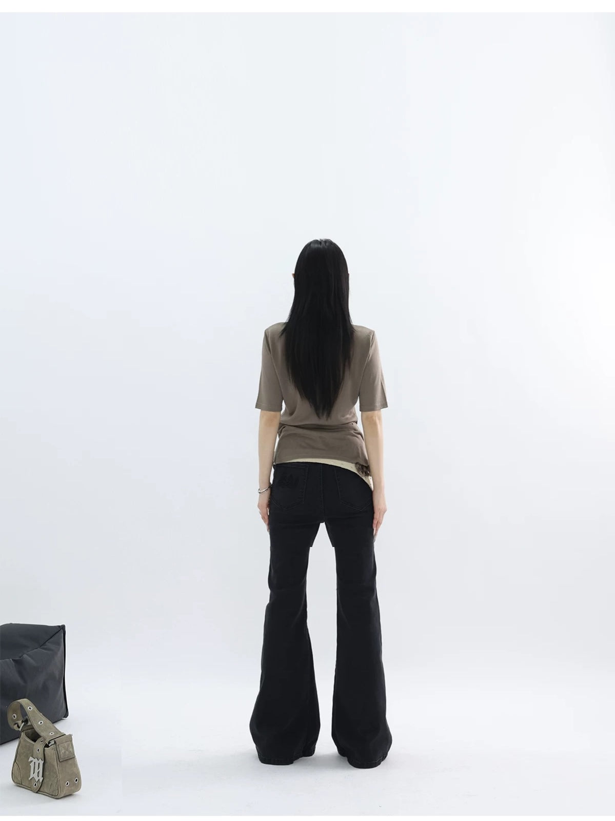 BLACK FLARE DENIM