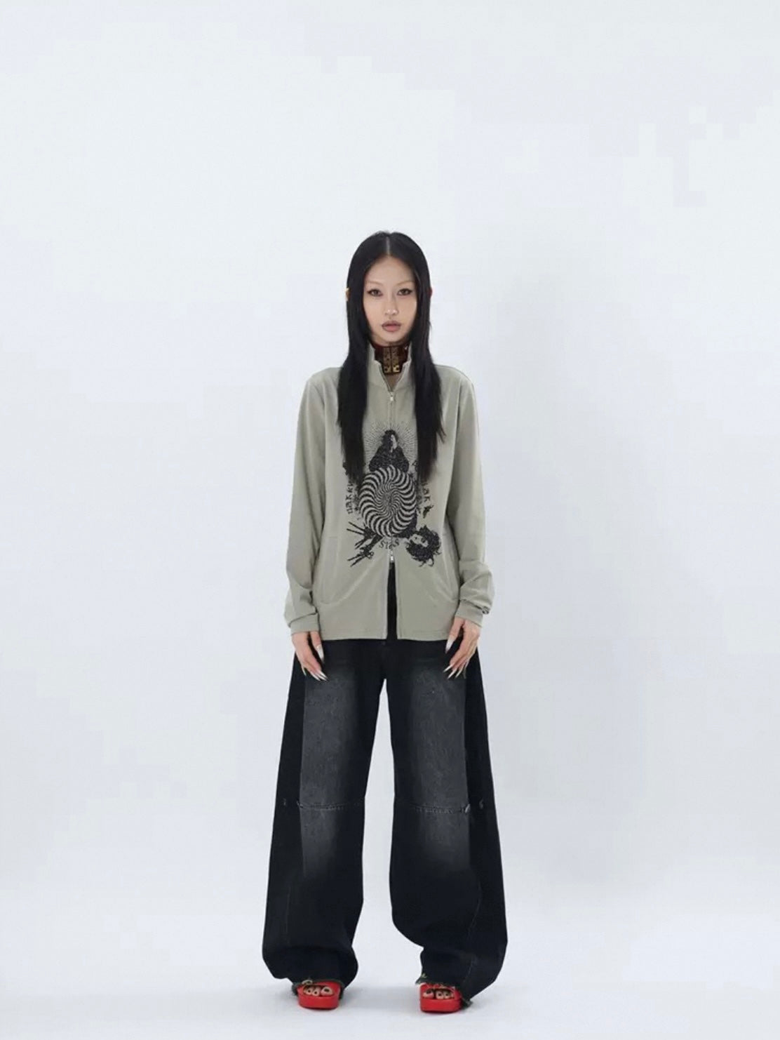 CHAOS ZIPPER TOP