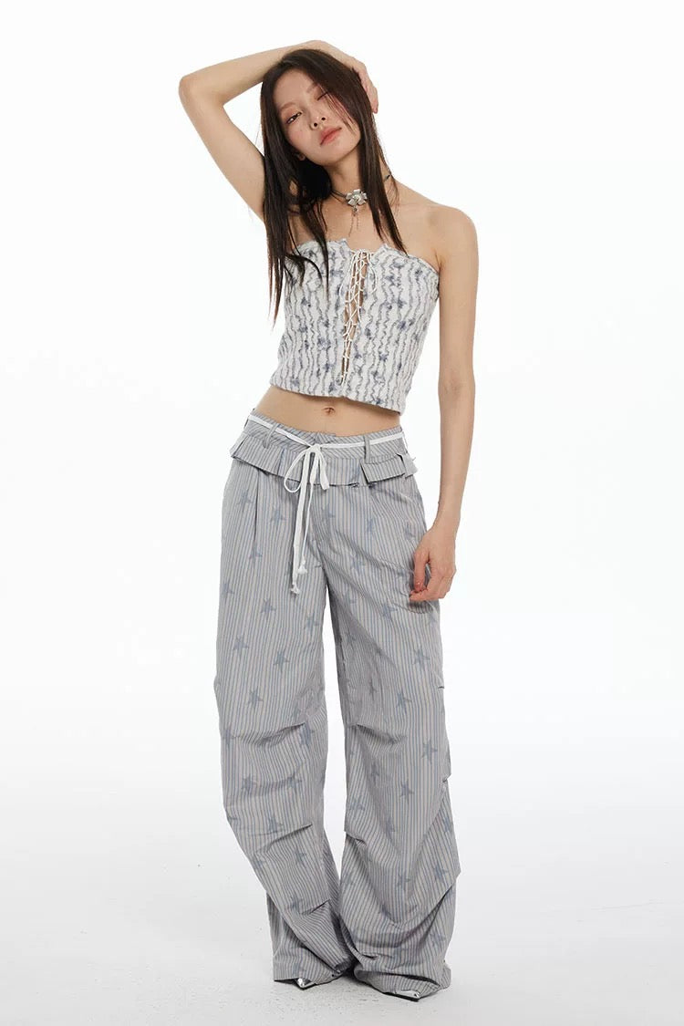 STRIPED STAR PANTS