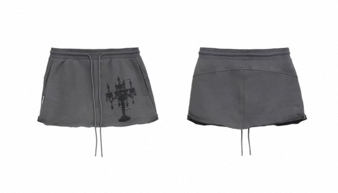 CANDLE RUCHED SKIRT