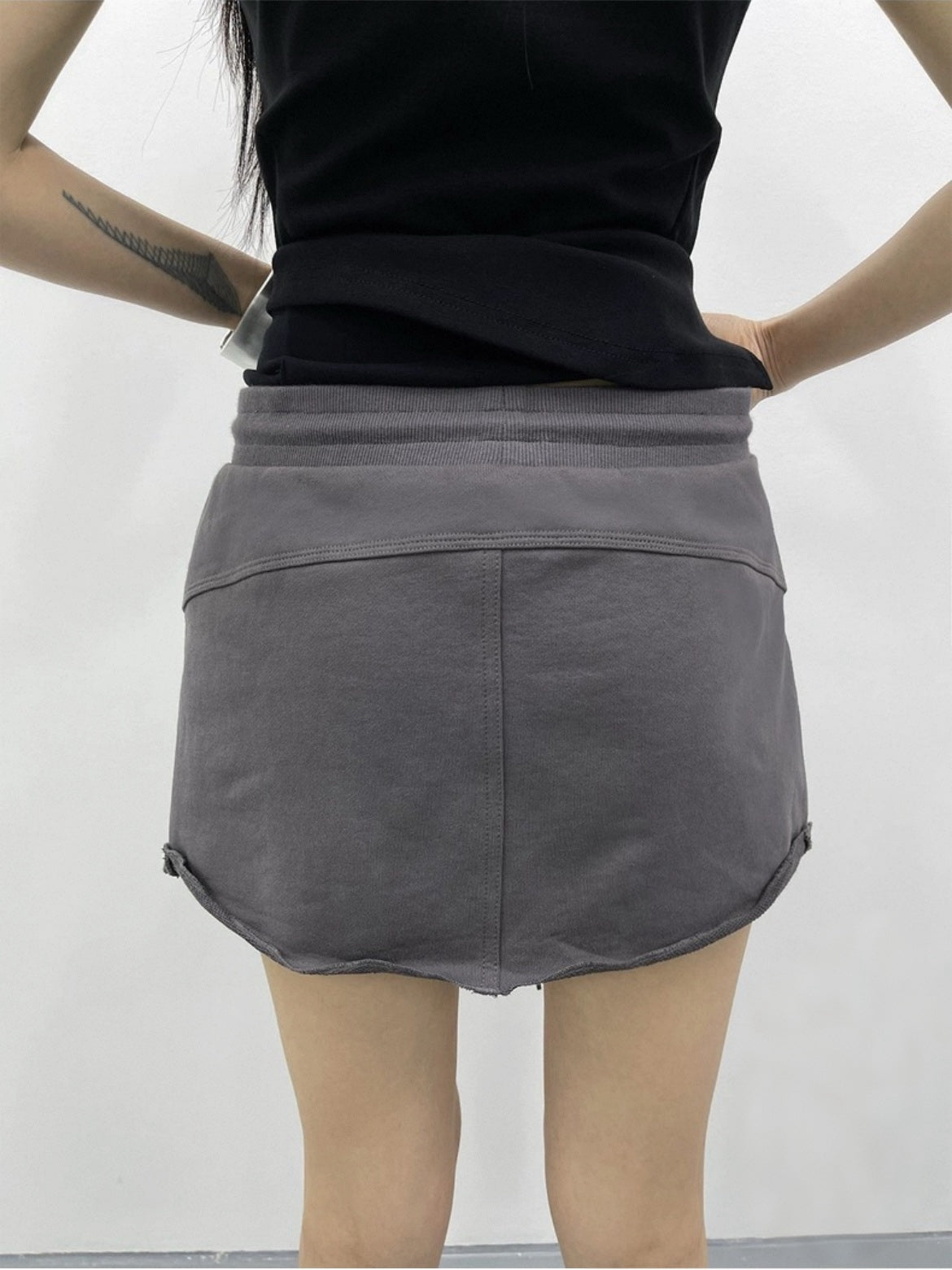 CANDLE RUCHED SKIRT