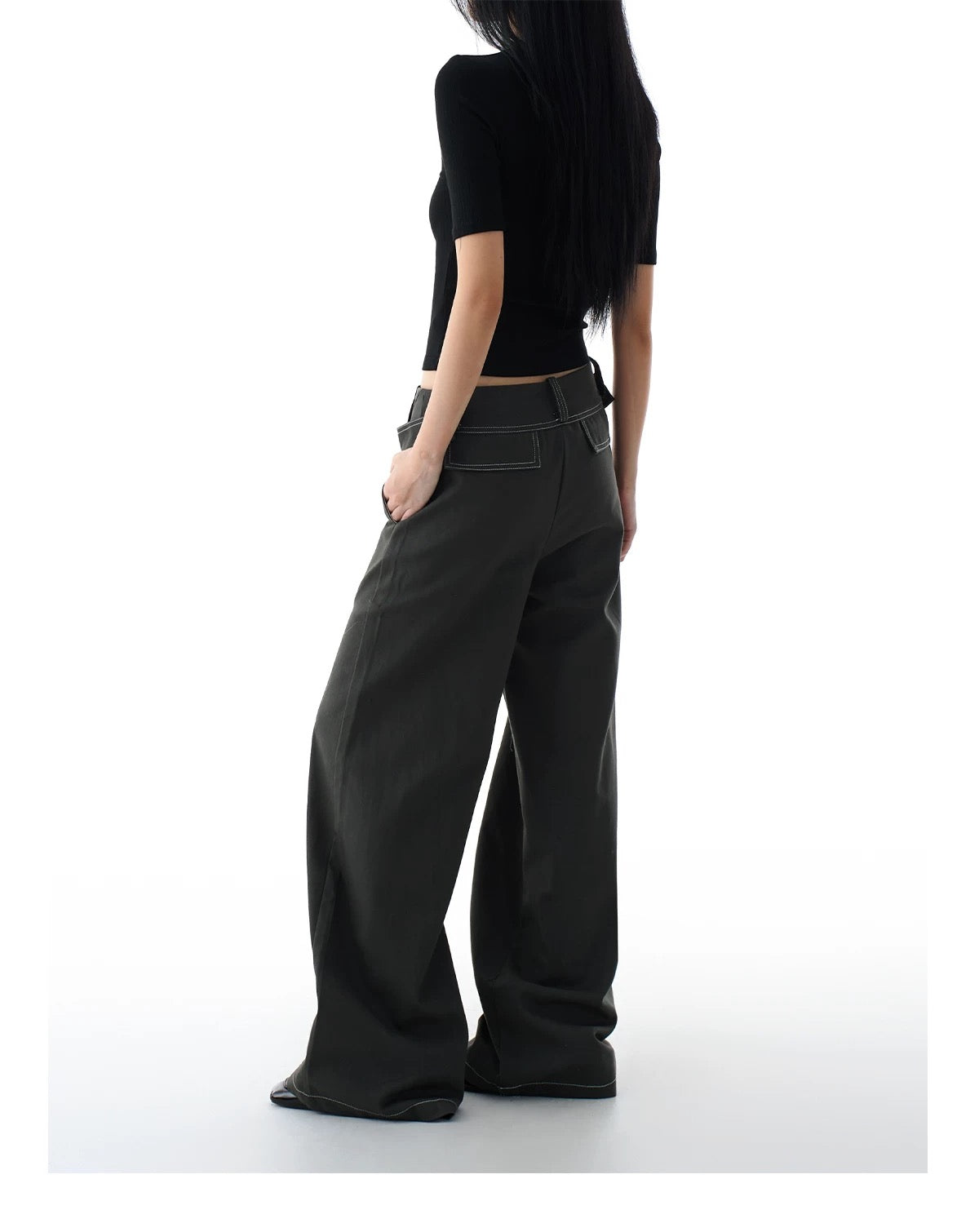 WIDE LEG LAYERD DENIM