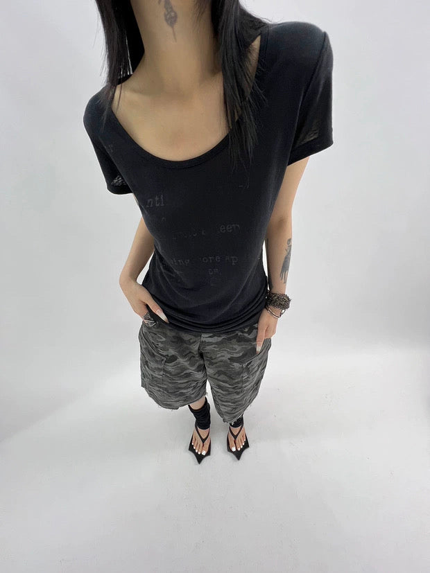CAMO CARGO SHORTS