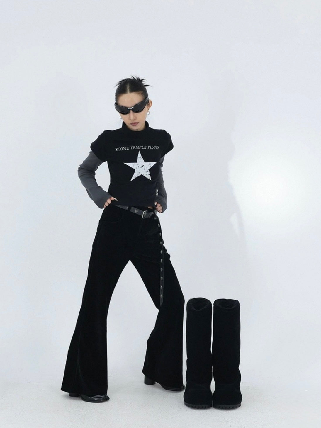 VELVET TRACE PANTS