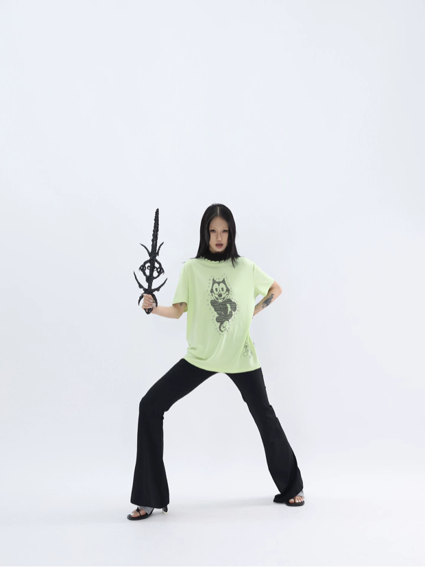 CAT STUD TEE