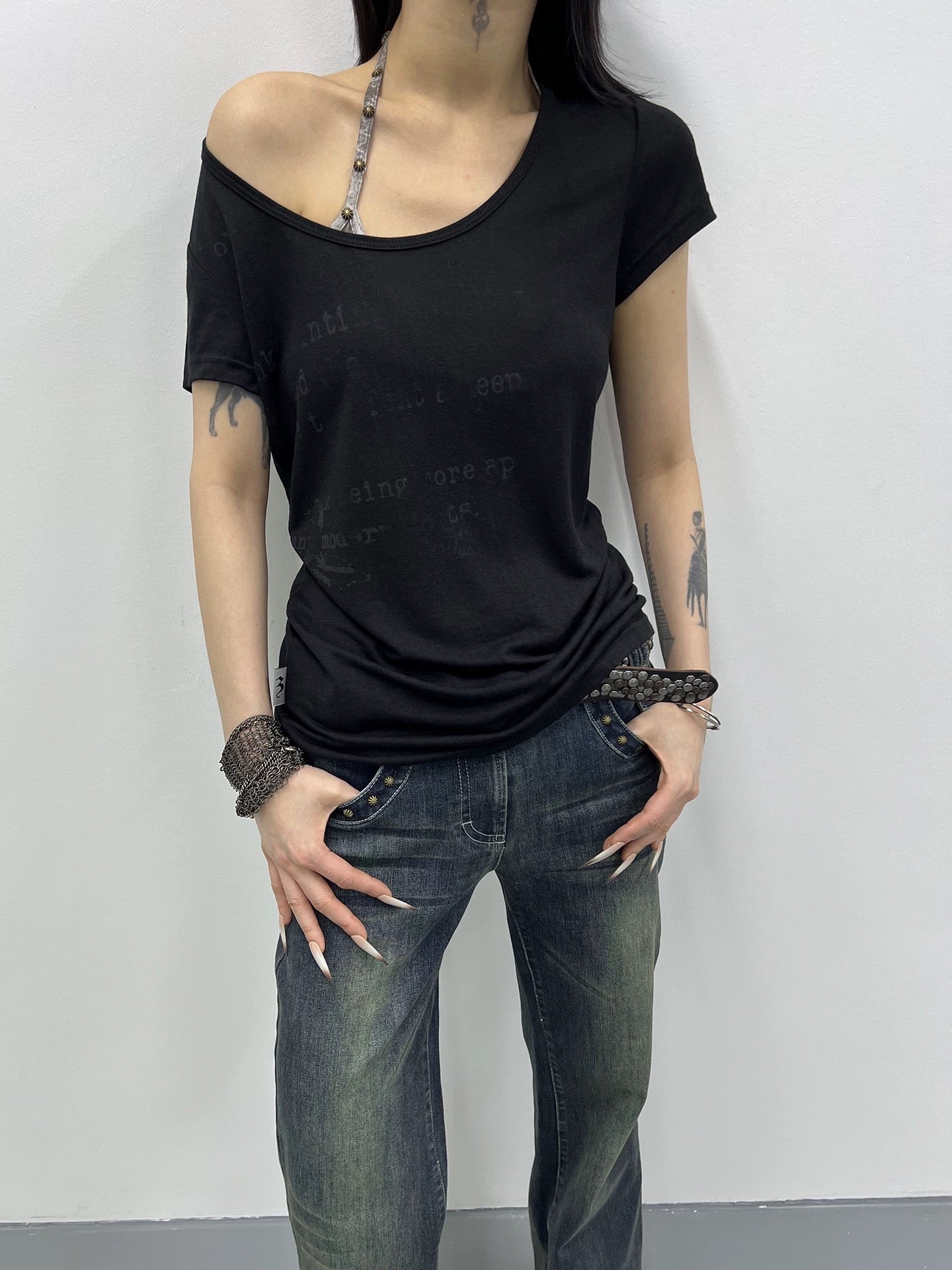 SHEER GRAPHIC TEE