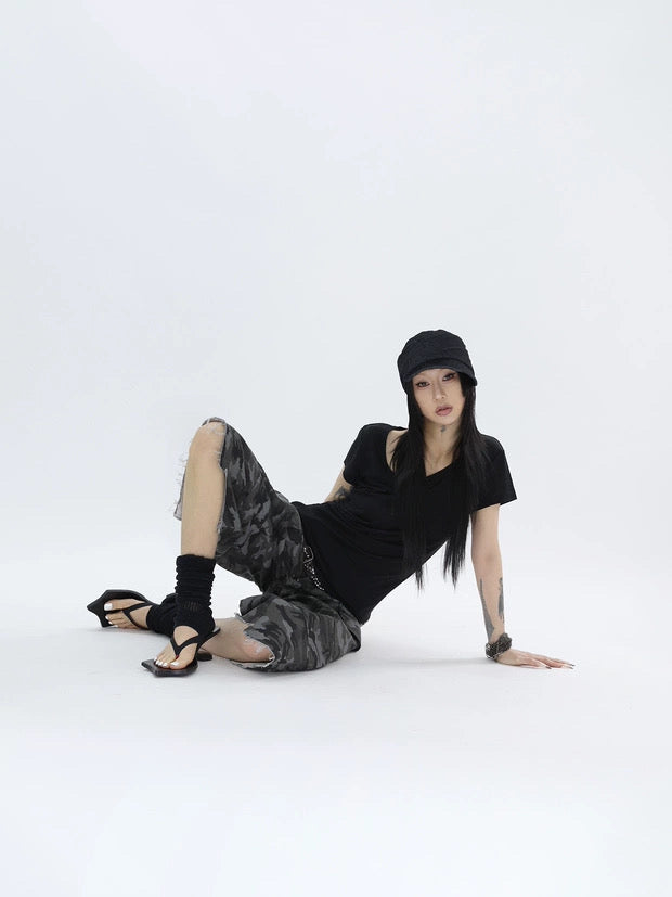 SHEER GRAPHIC TEE