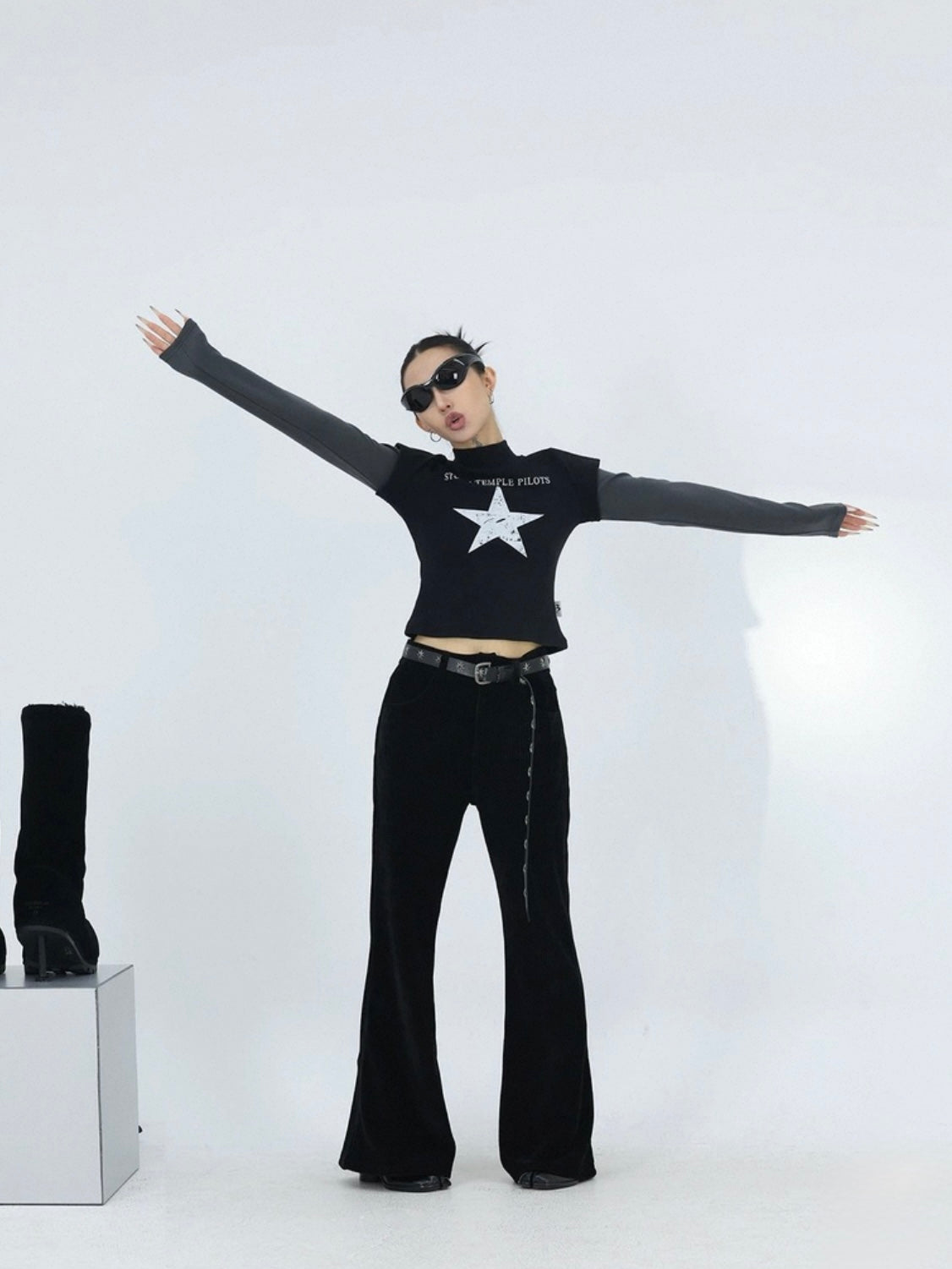 VELVET TRACE PANTS