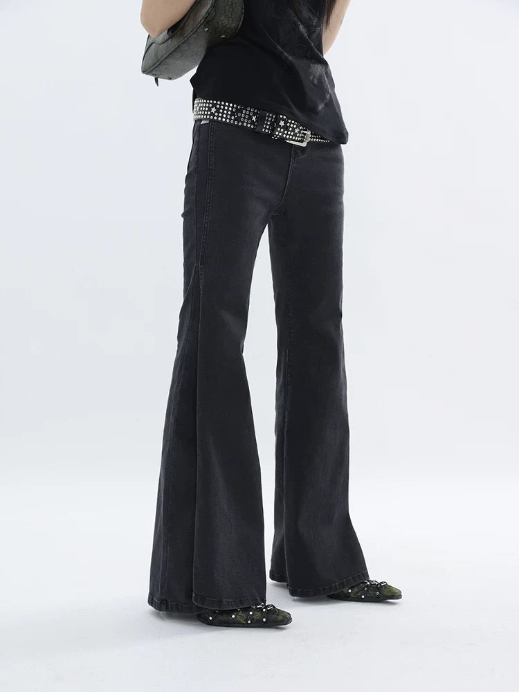 BLACK FLARE DENIM