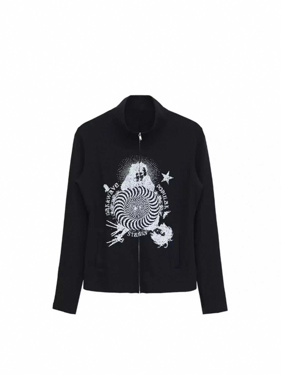 CHAOS ZIPPER TOP