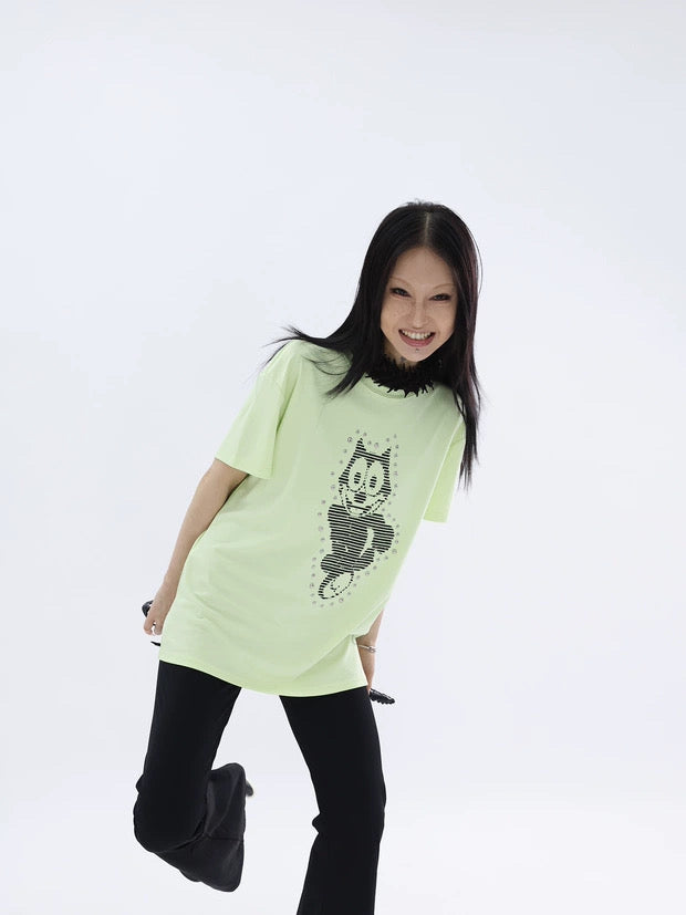 CAT STUD TEE