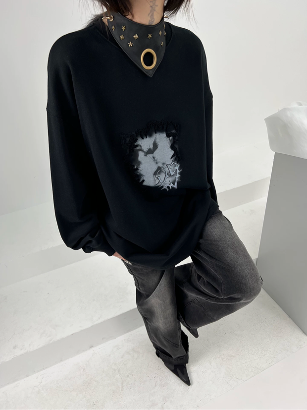 SHADOW PRINT SWEAT
