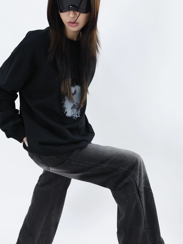 SHADOW PRINT SWEAT