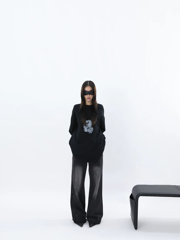 SHADOW PRINT SWEAT