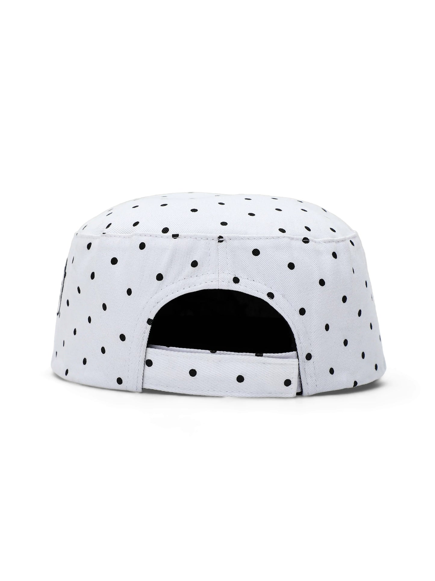 POLKA DOT FLAT BRIM CAP