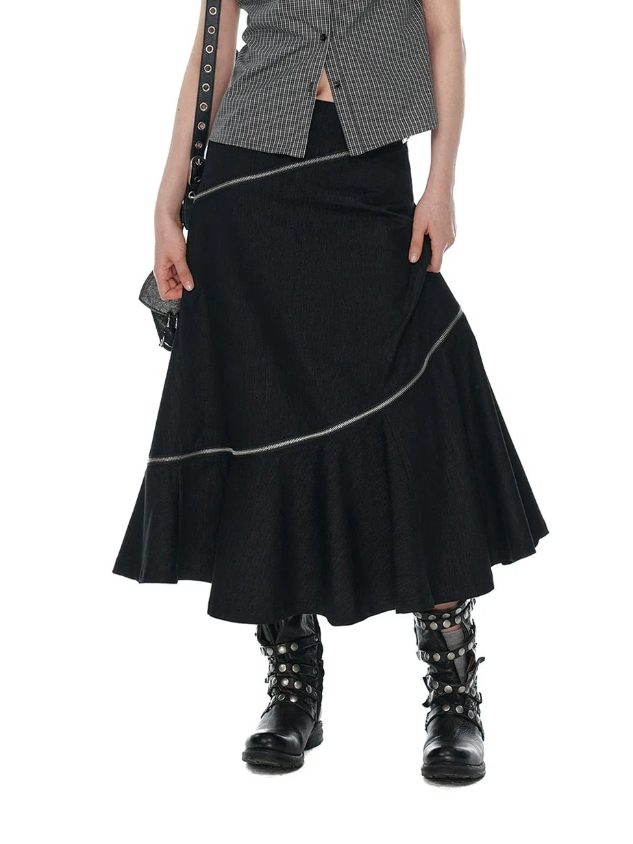SUMMER IRREGULAR A-LINE SKIRT