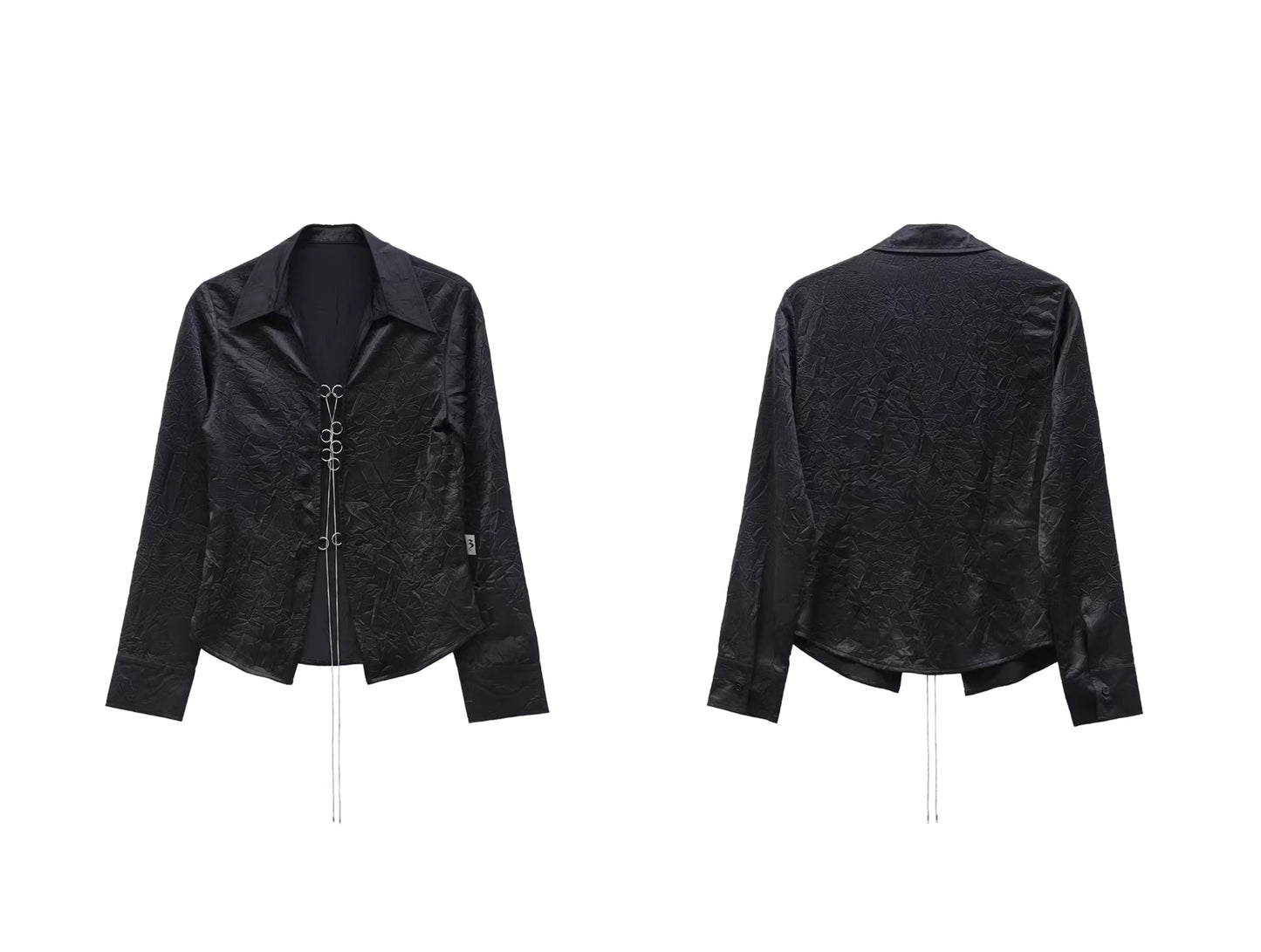CHAIN SATIN SHIRT
