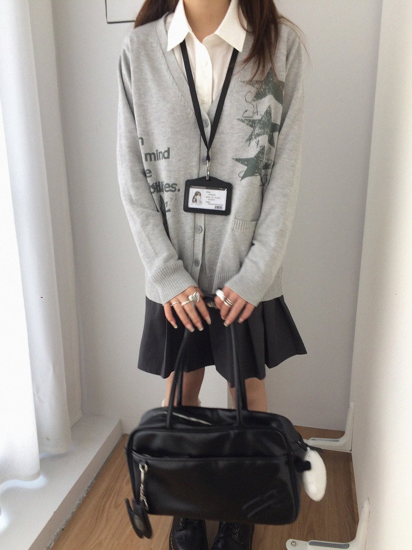 STAR PRINT CARDIGAN JACKET
