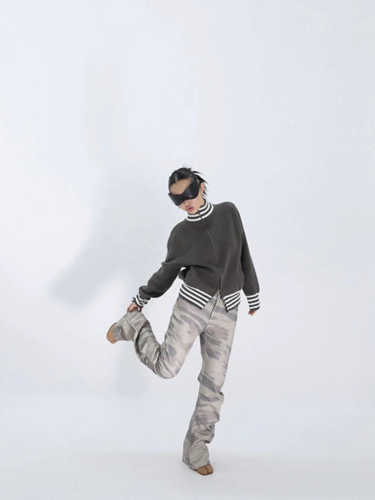 BURN MARK FLARE PANTS