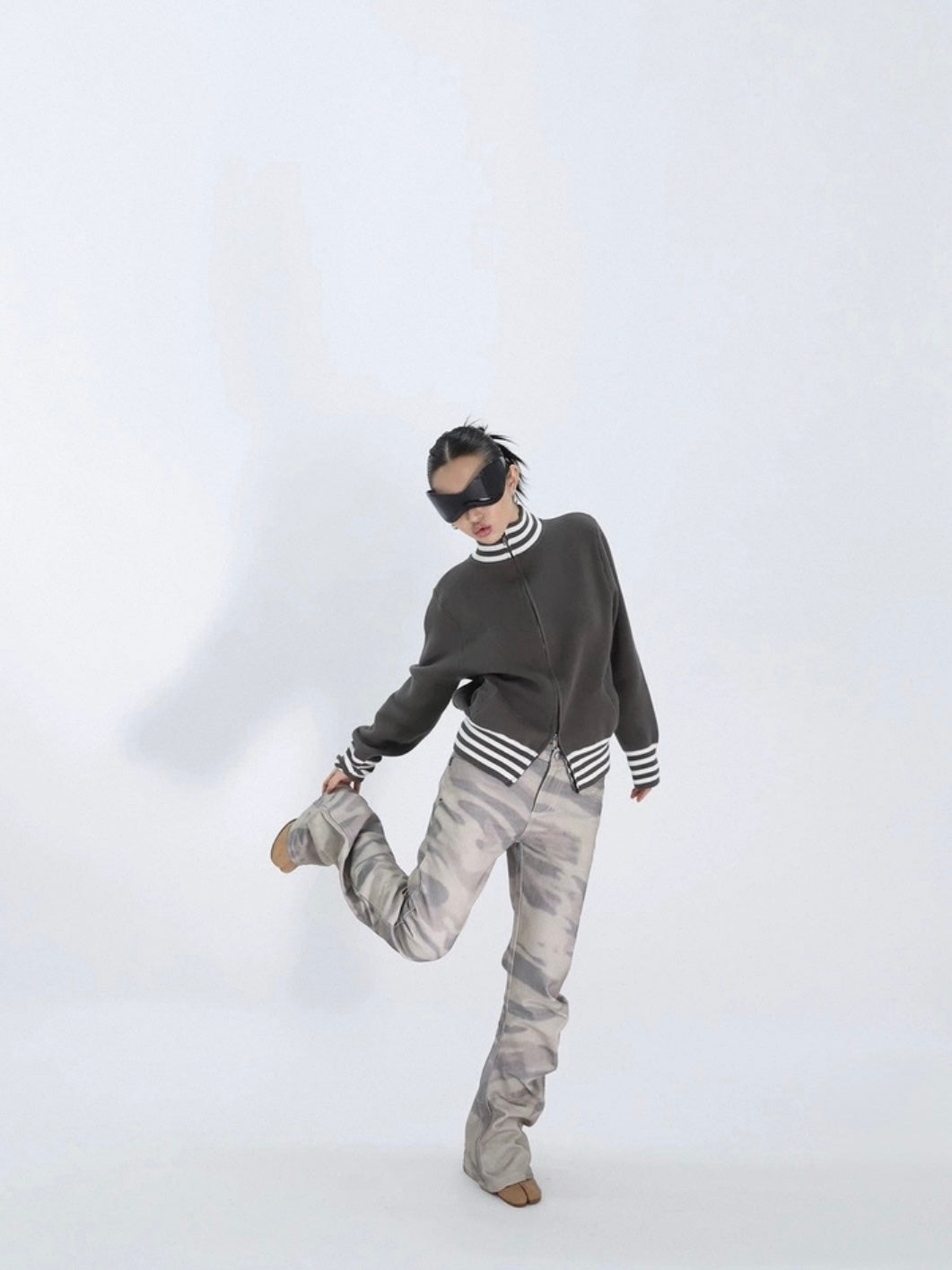 BURN MARK FLARE PANTS