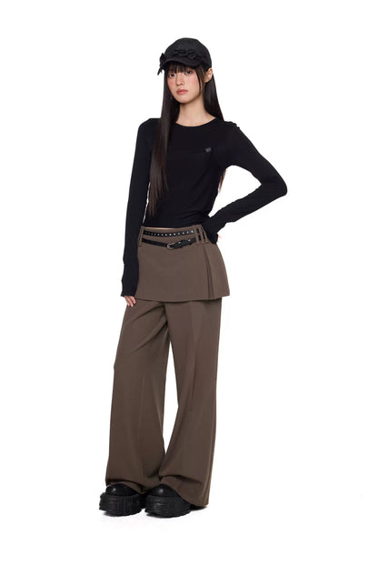 SPLIT FORM TROUSERS