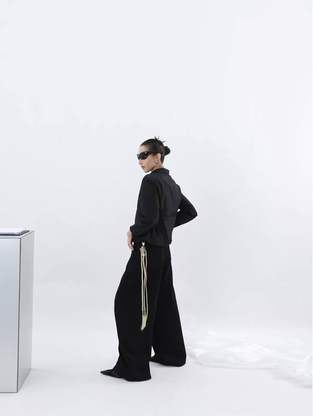 BLACK FORMAL TROUSERS