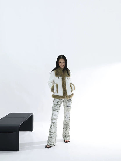 RIPPED LOW-WAIST SKINNY