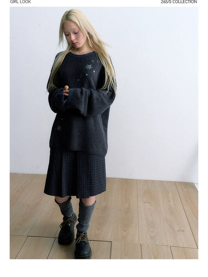 STAR-DUST KNIT SWEATER