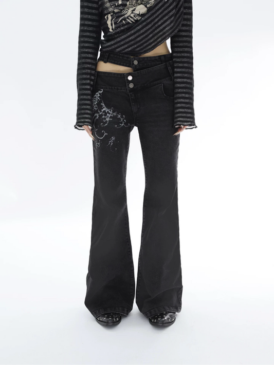 ENGRAVE FLARE DENIM