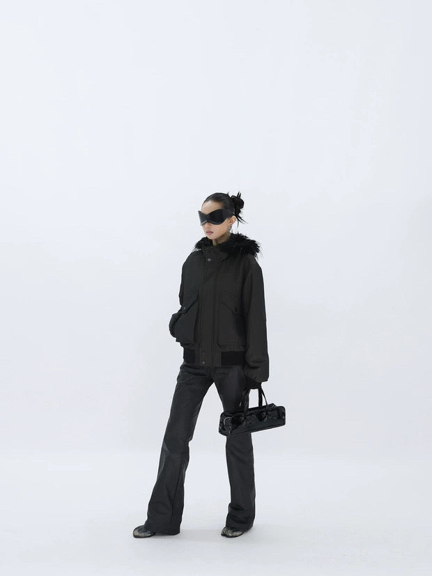 REVERSIBLE FUZZY JACKET