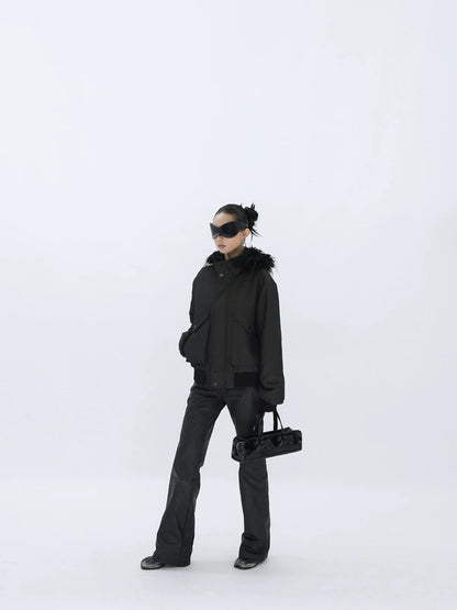 REVERSIBLE FUZZY JACKET