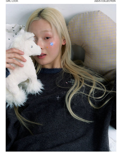 STAR-DUST KNIT SWEATER