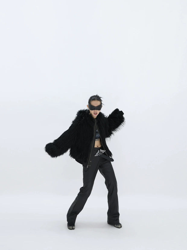 REVERSIBLE FUZZY JACKET