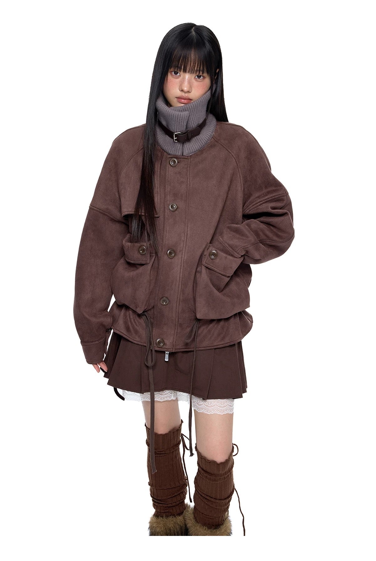 DRAWSTRING HEM JACKET