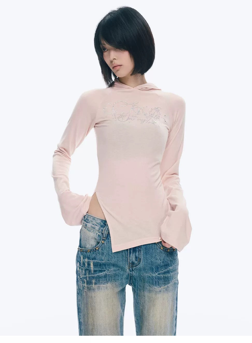 LIGHTWEIGHT HOODED LONG SLEEVE TOP