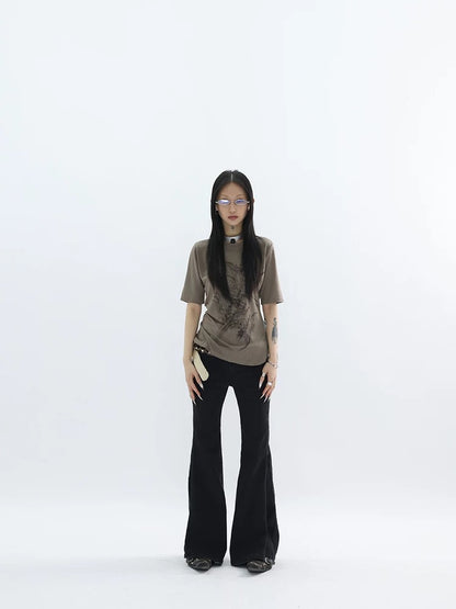 BLACK FLARE DENIM