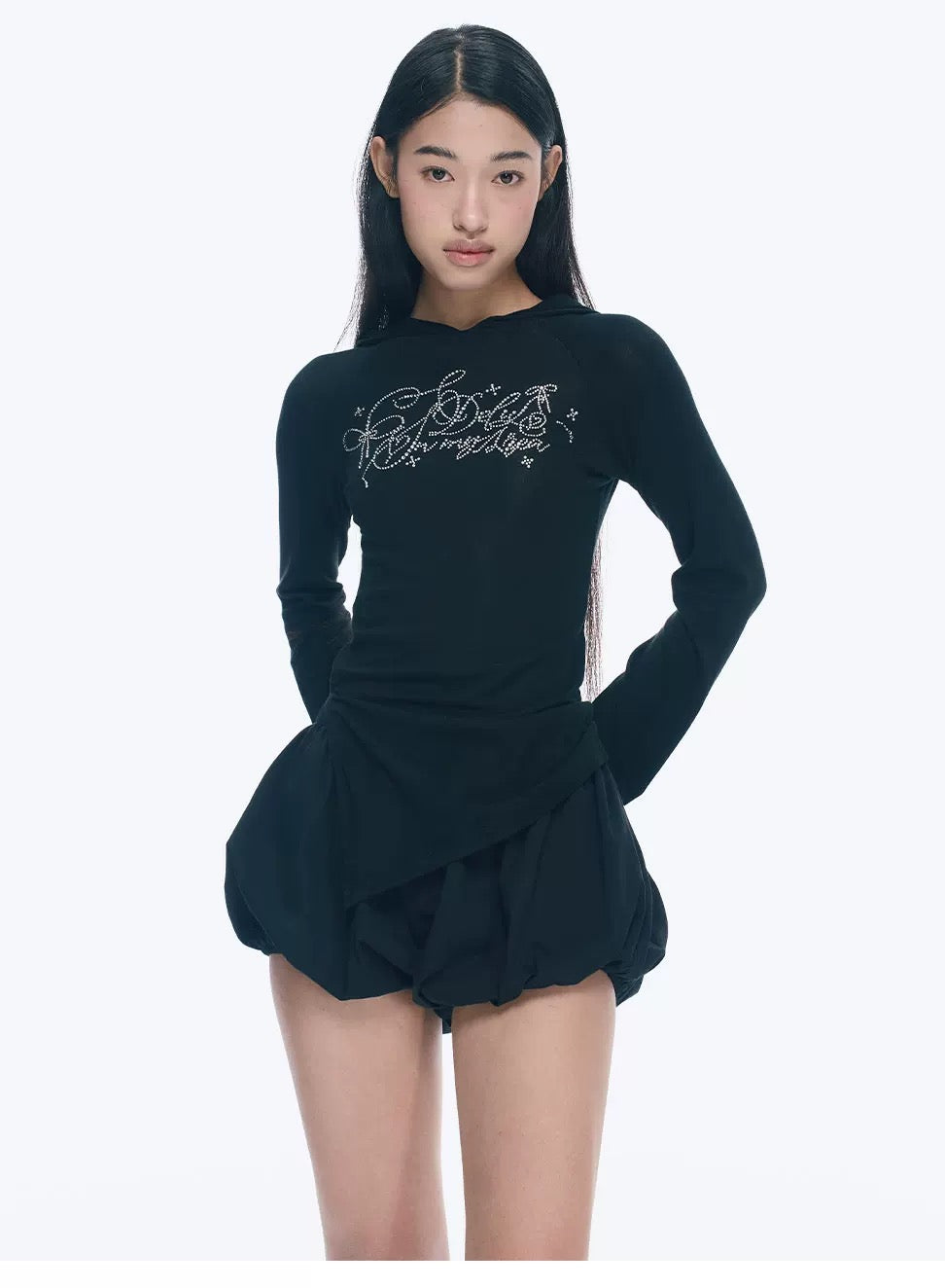 LIGHTWEIGHT HOODED LONG SLEEVE TOP