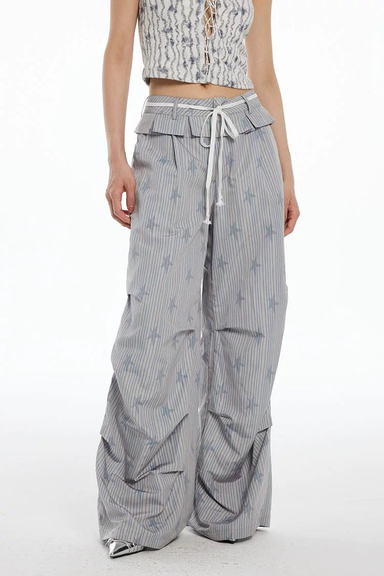 STRIPED STAR PANTS