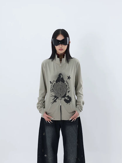 CHAOS ZIPPER TOP