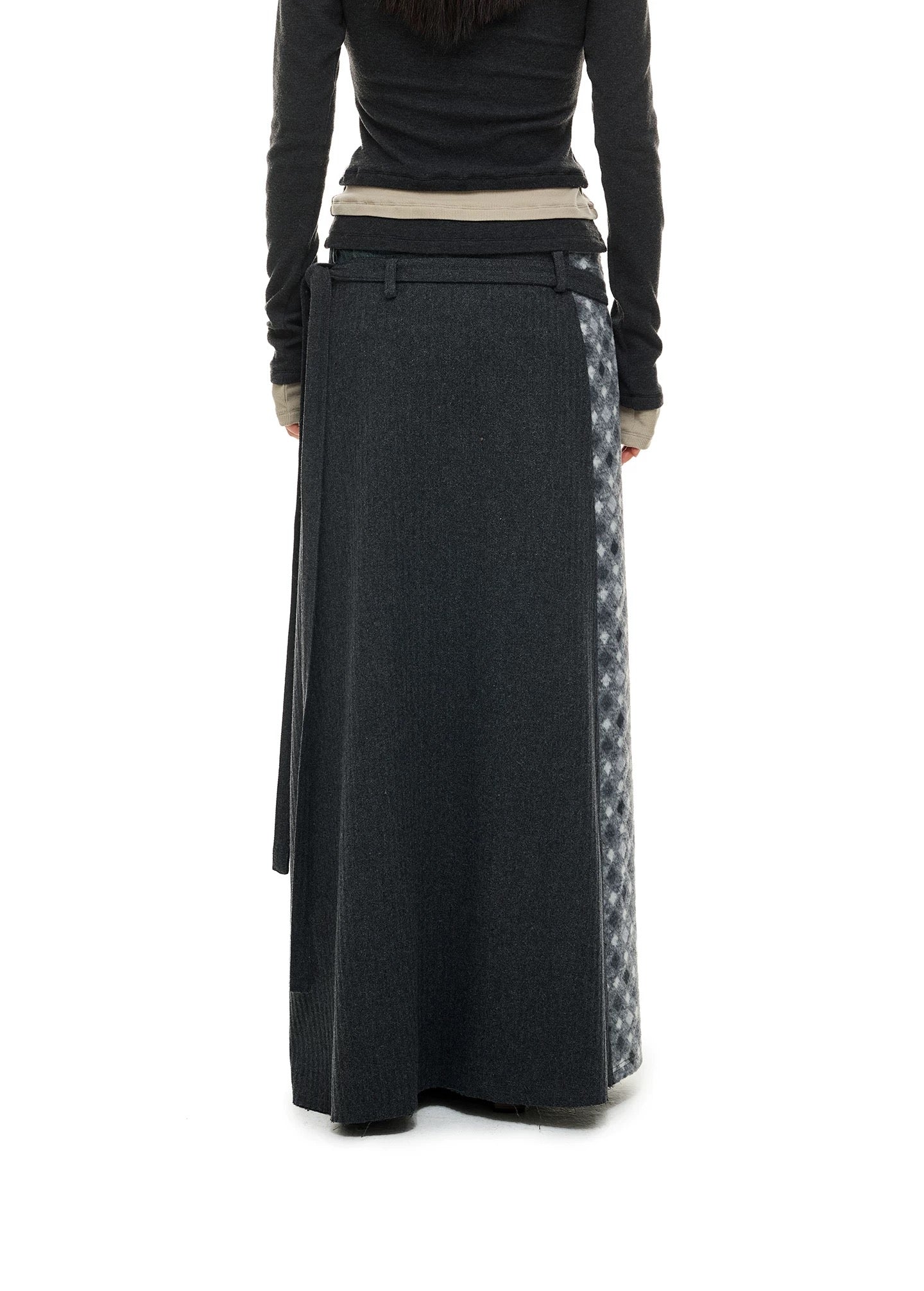 PATCHWORK HALF SKIRT