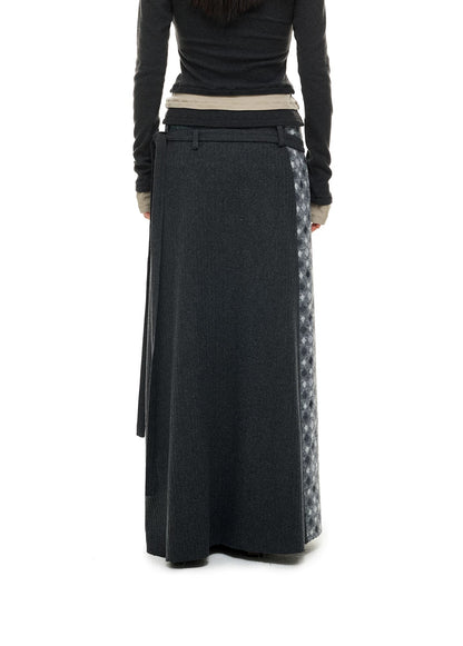 PATCHWORK HALF SKIRT