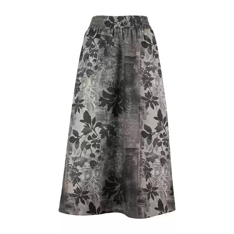 [4RE1GN] Double-sided Floral Print Skirt