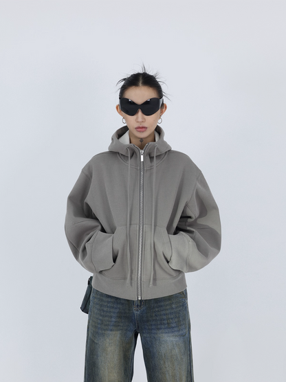 SCULPTED ZIP HOODIE