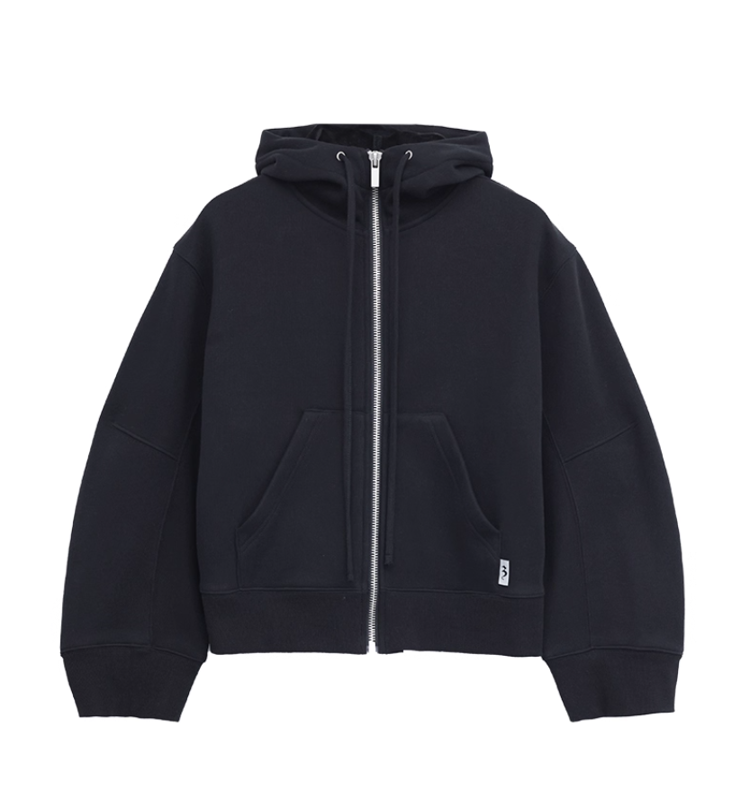 SCULPTED ZIP HOODIE