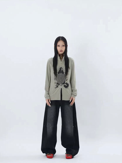 CHAOS ZIPPER TOP