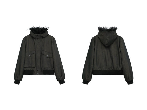 REVERSIBLE FUZZY JACKET